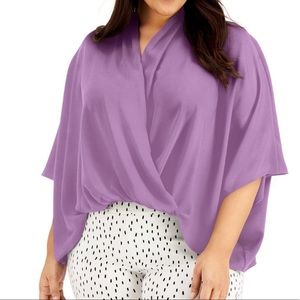 Alfani Lilac Dolman-Sleeve Blouse